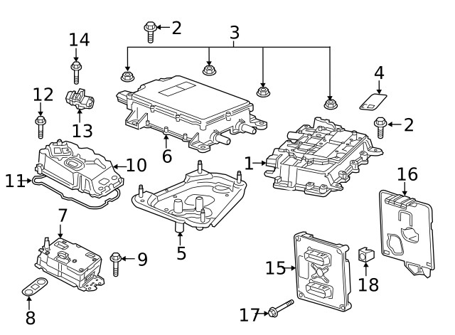 Genuine GM Interface Control Module Bracket 84056241