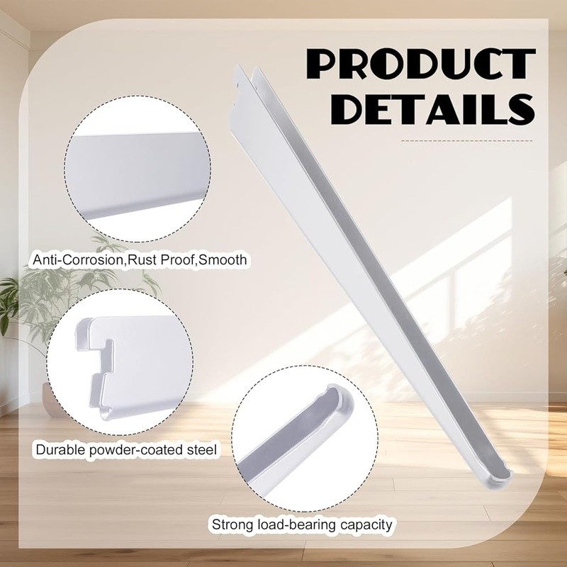 Adjustable Shelf Brackets 20 Pack Heavy Duty Closet Support Durable Organizer US