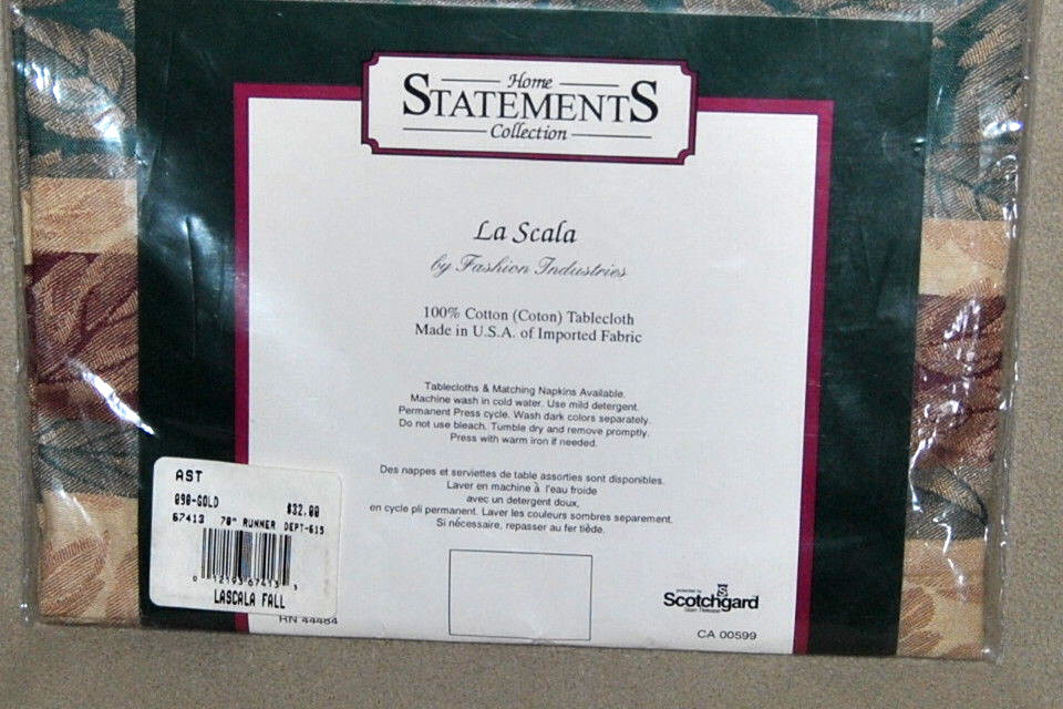 Home Statements Collection La Scala Pattern 70" Table Runner UNUSED