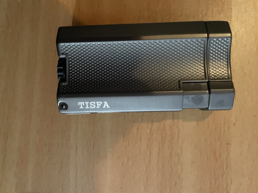 TISFA Cigar Torch Lighter Double Grey New