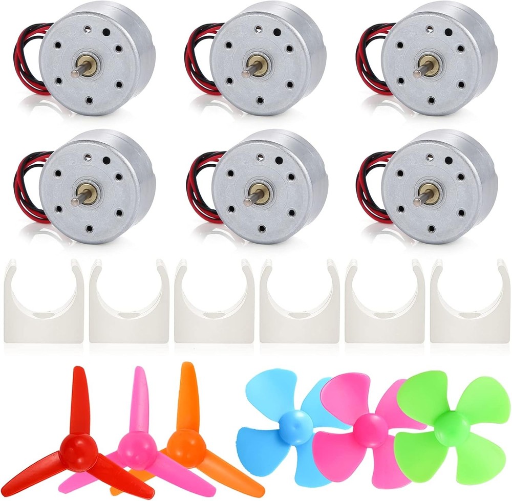 Mini Generator Motor 3-12V 6pk w/ Propeller