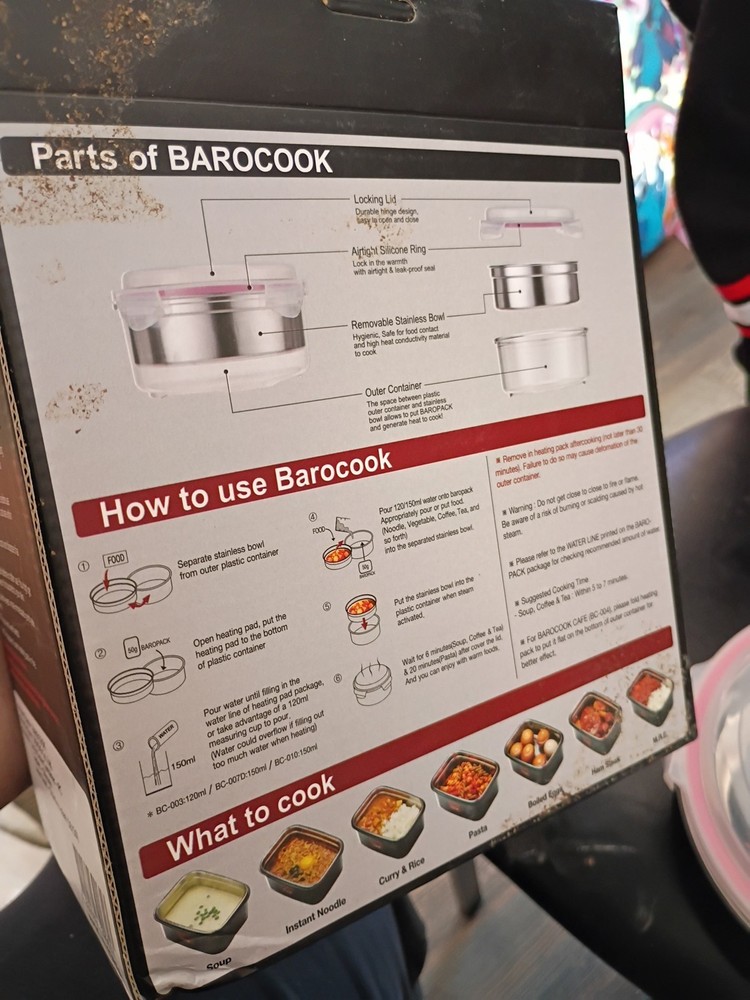 Barocook Rectangular Flameless Cookware System 900ml New