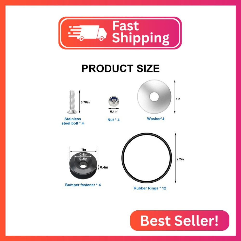 Bumper Quick Release Quick Release Bumper Clips Front Rear Bumper Fastener Kit C