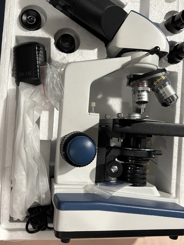 Amscope B120C 40X-2500X Binocular Compound LED Microscope + 3D Mechanical Stage
