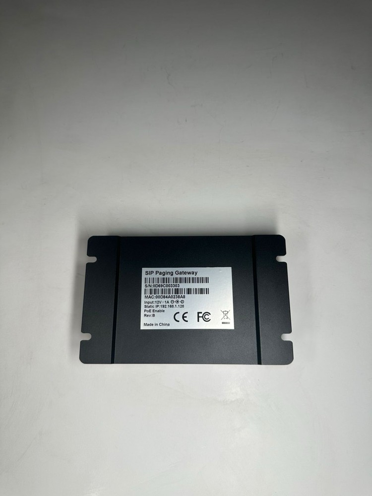 SIP Paging Gateway | PoE Enabled | VoIP to Analog Paging & Intercom Adapter