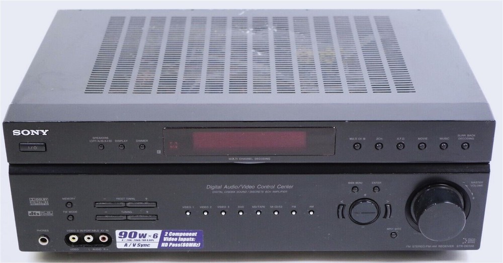 SONY STR-DE598 DIGITAL A/V CONTROL RECEIVER NICE WORKS GOOD