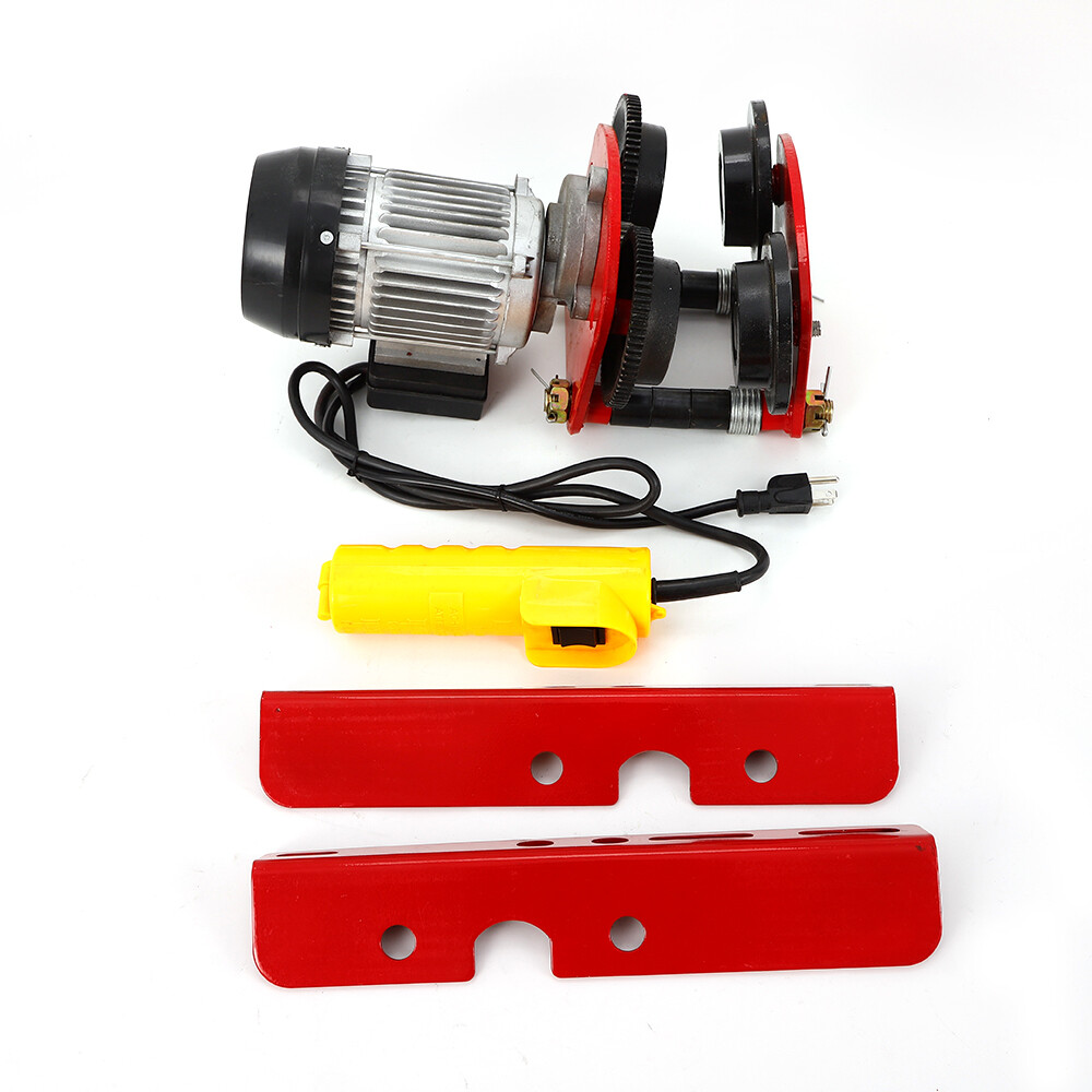 2200lbs Electric Hoist Winch Lifting Engine Crane Cable Overhead Lifting