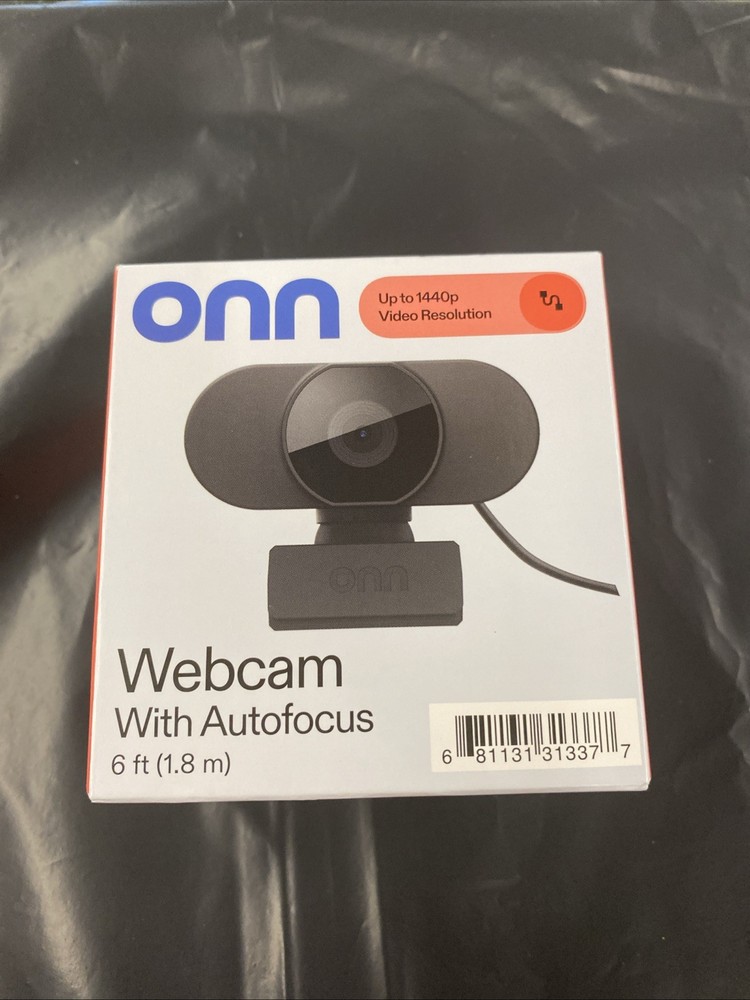 1440P Webcam with Autofocus and Built-in Microphone, Adjustable,Black