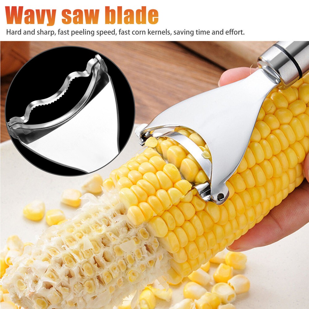 1 Pack Corn Peeler Thresher Tool Kitchen Cob Kerneler Cutter Stripper Remover