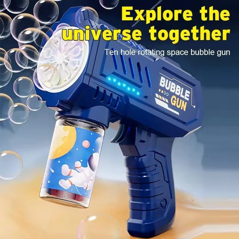 Fully Automatic Bubble Gun Rocket Bubbles Machine Automatic Blower with Bubble