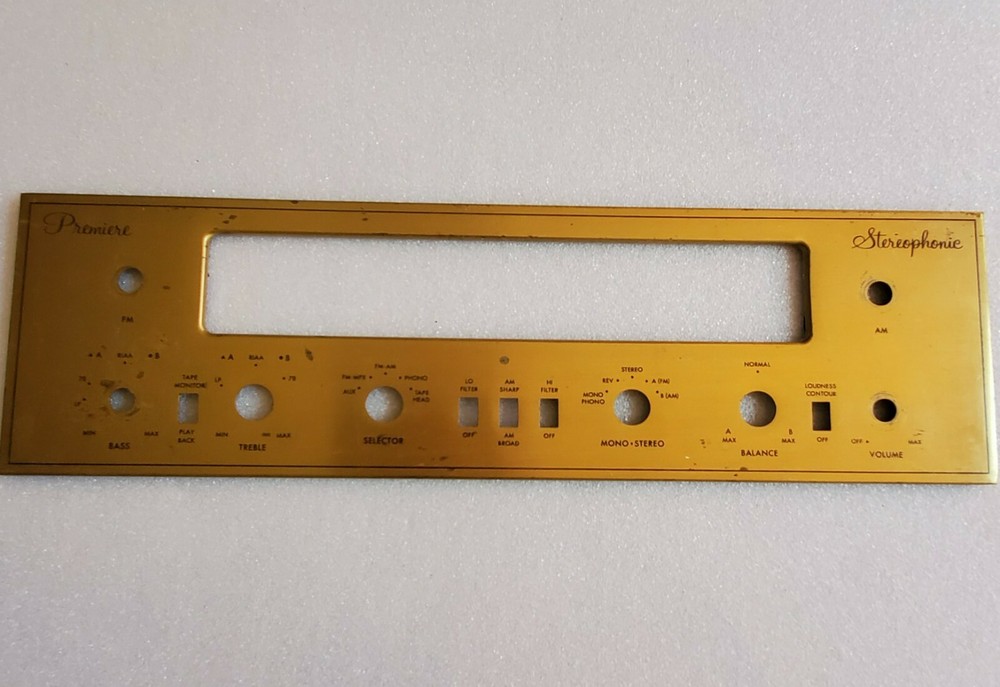 Premiere Stereophonic Face Plate