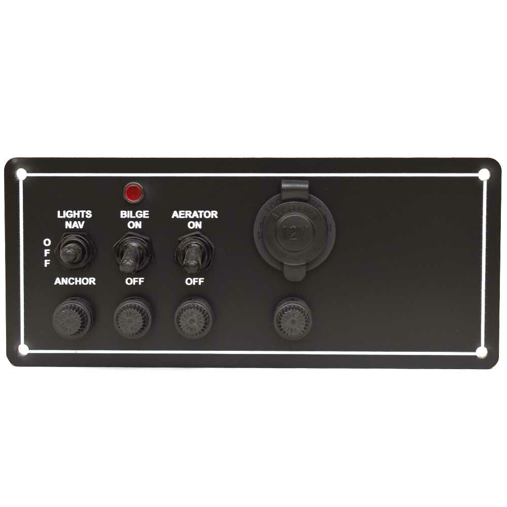 Crestliner Boat Toggle Switch Panel 2314315 | Lights Bilge Aerator