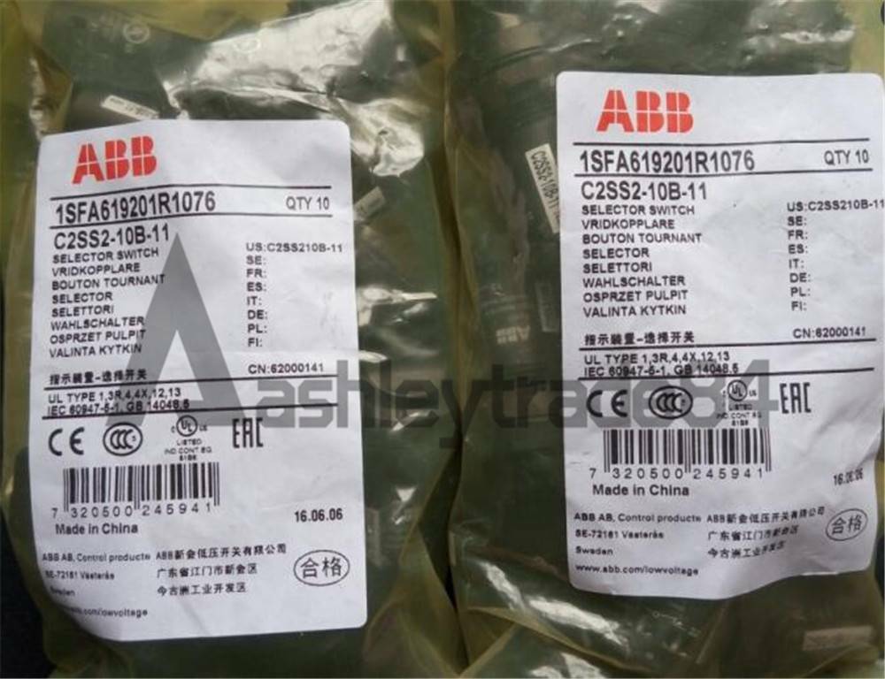 10PCS ABB Two-position Selector Switch C2SS2-10B-11 Self-locking Type New