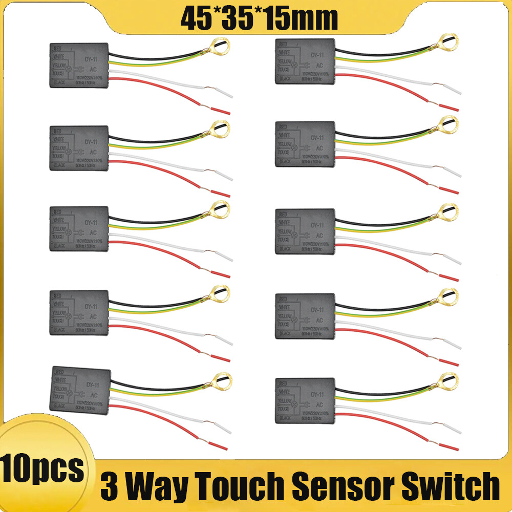 10PC 3 Way Touch Sensor Switch Desk light Parts Touch Control Sensor Dimmer 220V