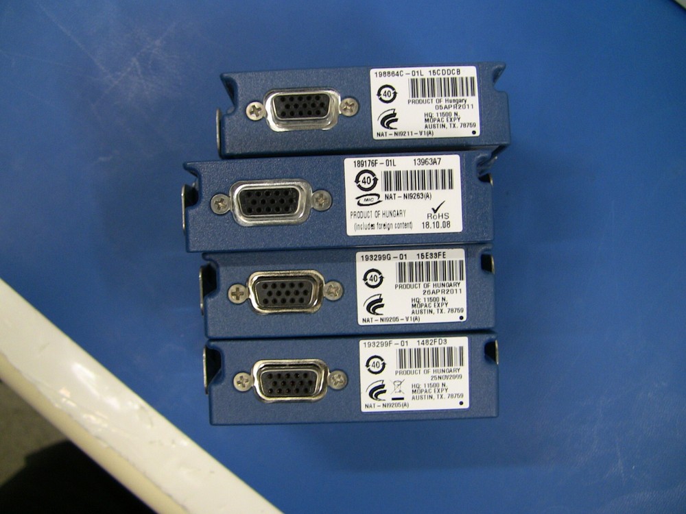 National Instruments NI cDAQ-9172 plus modules