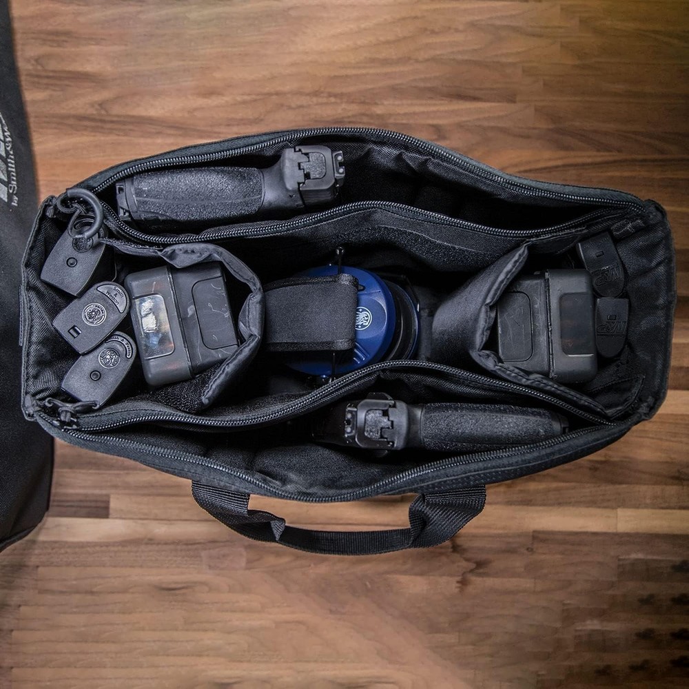 Compact Officer Range Bag with Pistol Pouches