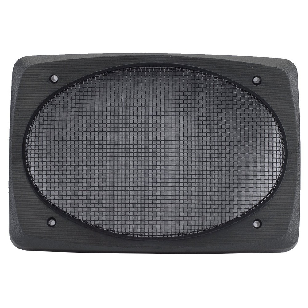 Speaker Grills Black Wire Mesh Durable ABS Plastic Frame Pair 6"x9"