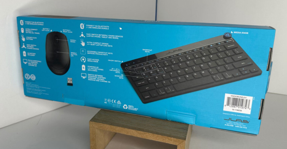 JLab GO Wireless Keyboard & Mouse - Multi Device, Compact & Portable, Brand New!