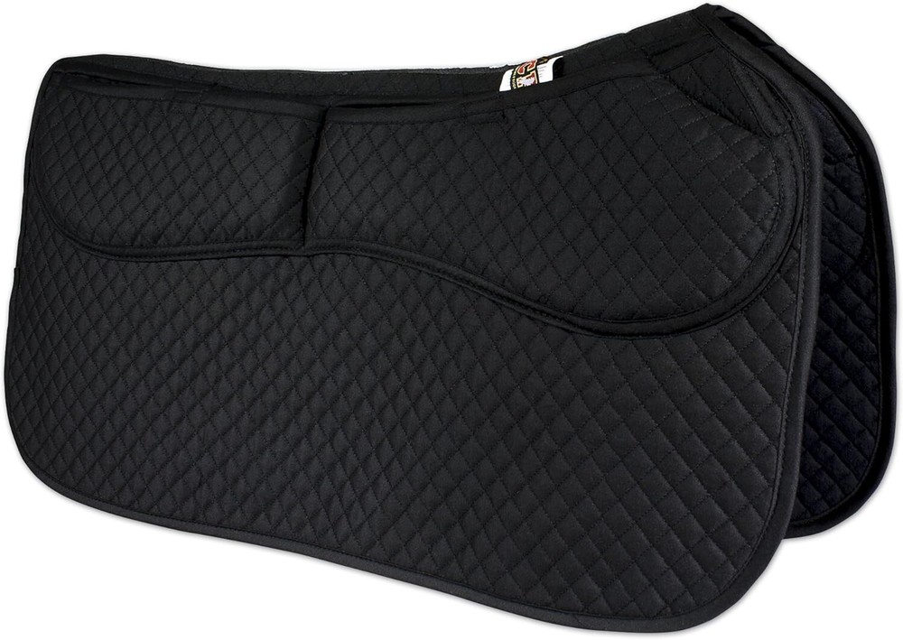Machine Washable Equine Saddle Pad with Adjustable Shims for Optimal Fit - 2 lbs