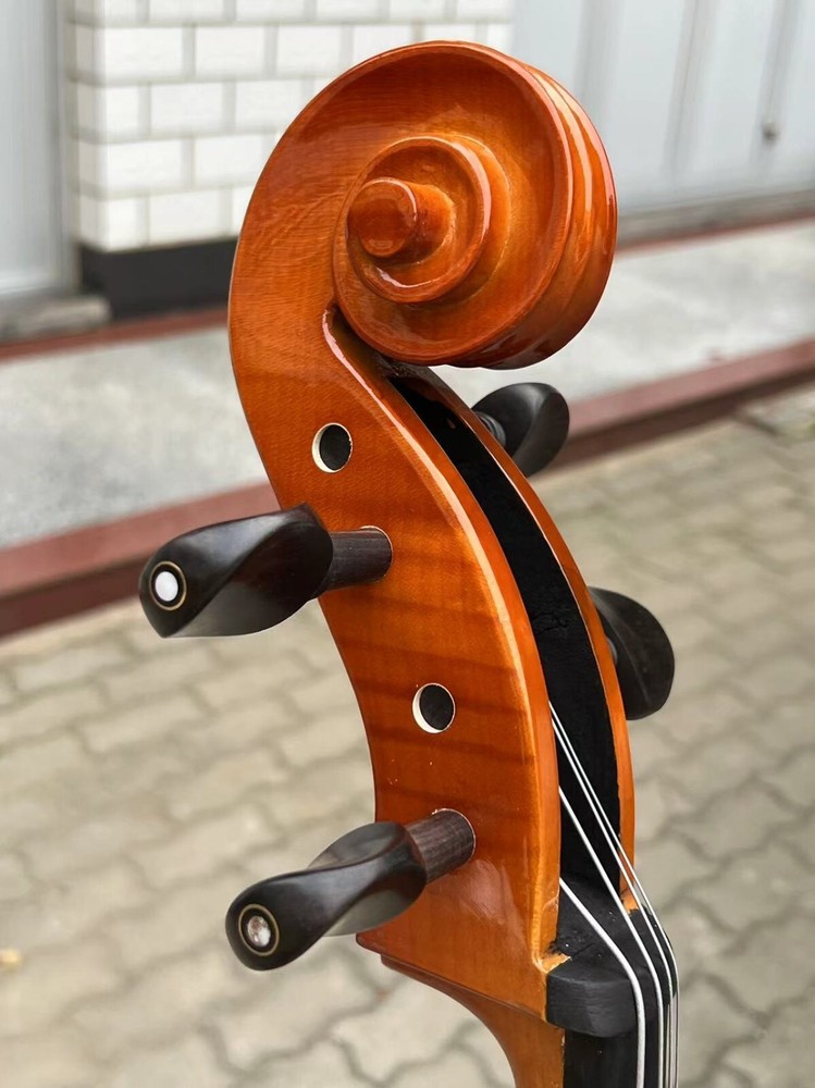 Stradivarius style 4 Strings Student Cello 4/4 with bow/Bag,flame back