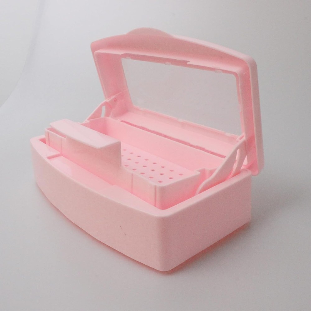 Compact Plastic Sterilization Tray for Tweezers & Nail Tools - Ideal for Salons