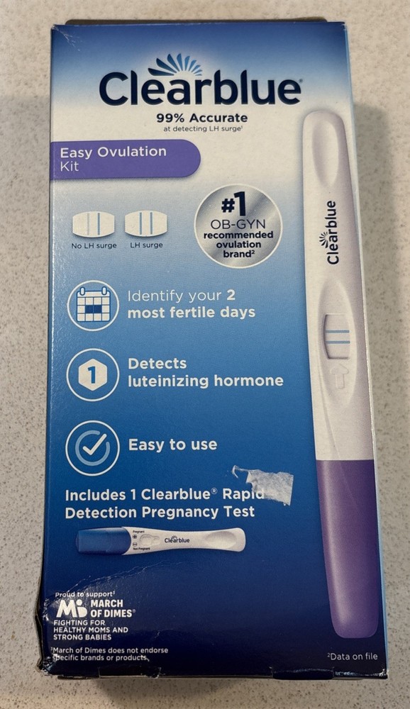 Clearblue Easy Ovulation Kit 20 Ovulation Tests 2 Pregnancy Tests 99% Accurate