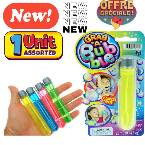 Grab a Bubble-Touchable Mini Bubbles Wand Toy (1 Unit Assorted Colors)