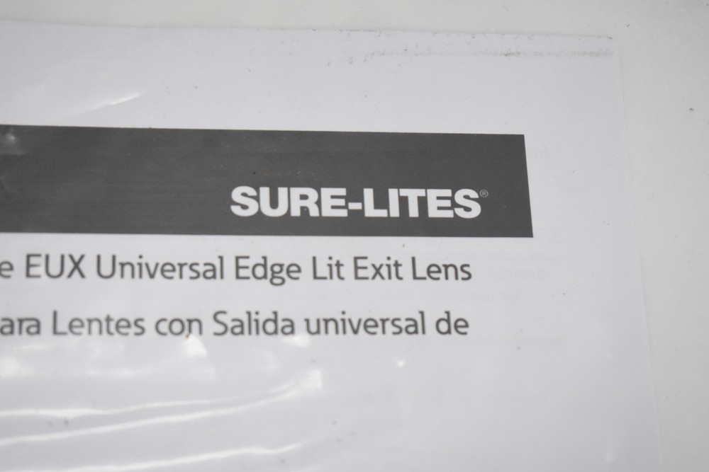 Sure- Lite Edge-Lit Acrylic Exit Sign Green Ultra-Thin Universal Edge-Lit