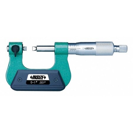 Insize 3281-2 Screw Thread Micrometer, Flat Anvil