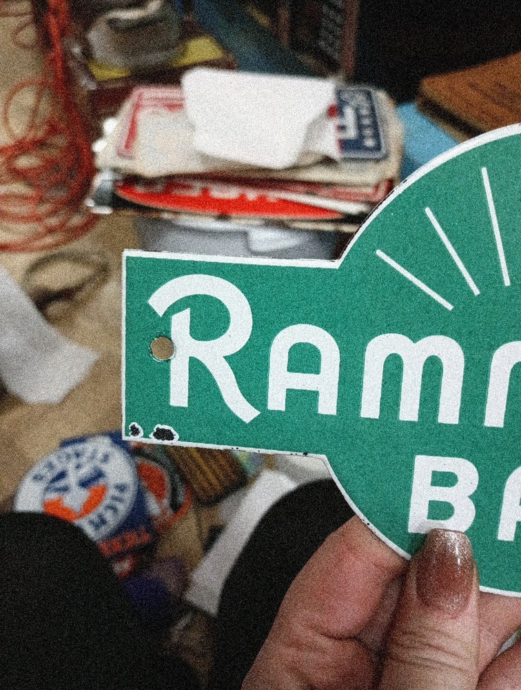 Porcelain Rammelts Bar Sign
