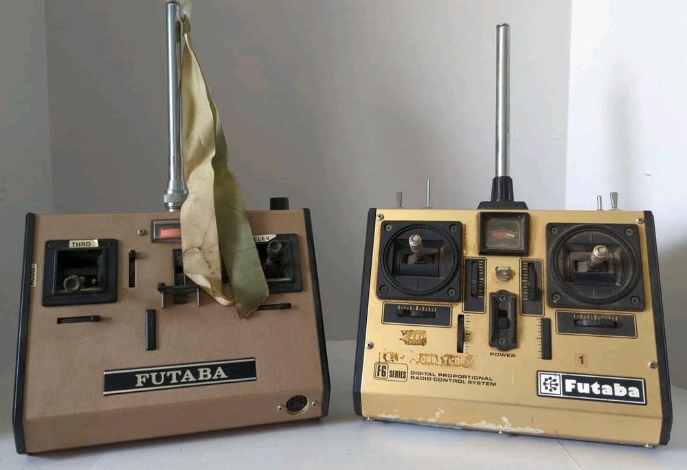 2 Futaba Transmitter Airplane Remote Control Systems Untested Parts Only