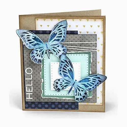 NEW Tim Holtz MINI DETAILED BUTTERFLIES 4pc Thinlits Dies #661802 by Sizzix
