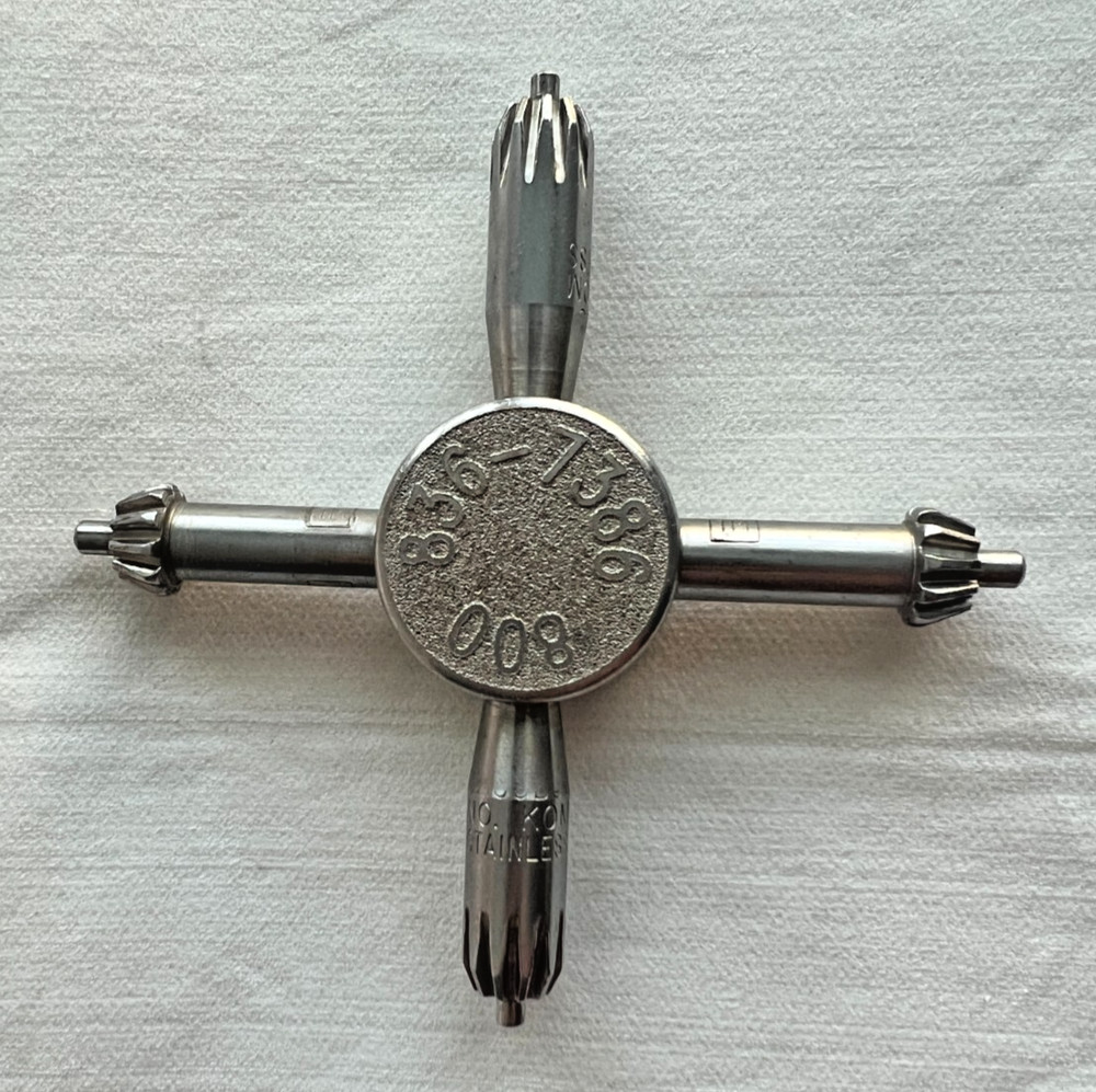 Jacob 4 Way Drill Chuck Key different sizes Germany Stainless Steel