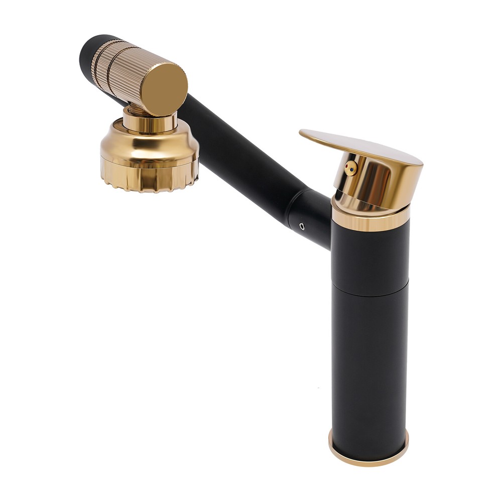 360° Bathroom Sink Faucet Single Handle Waterfall Vanity Basin Mixer 2 Function