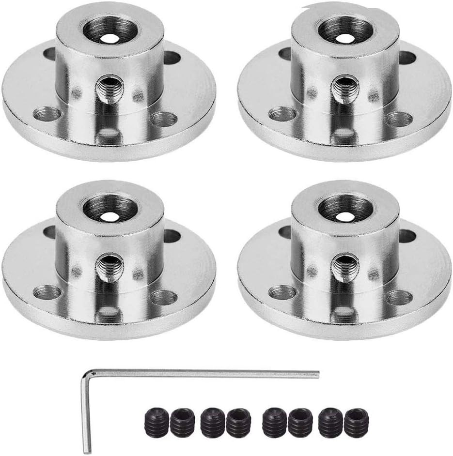 4Pcs 8Mm Flange Coupling Connector, Rigid Guide Model Coupler Accessory, Shaft A
