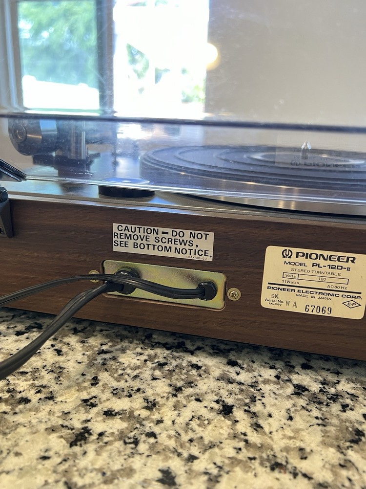 Pioneer PL12-D II Turntable