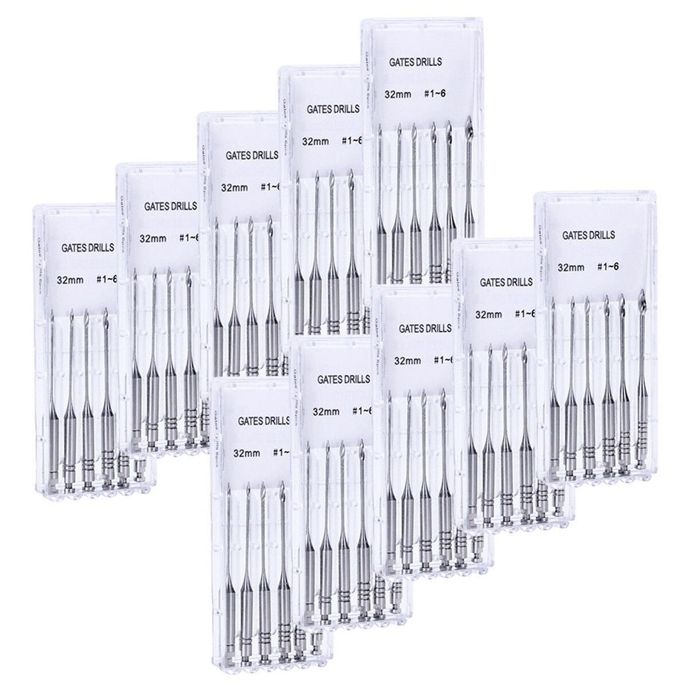 Dental Endodontic Root Canal GATES Glidden DRILLS Stainless Steel Engine Use