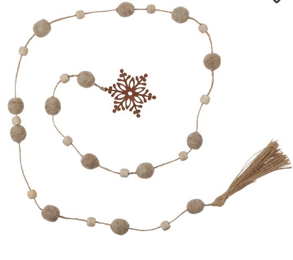 Snowflake And Tassel Garland