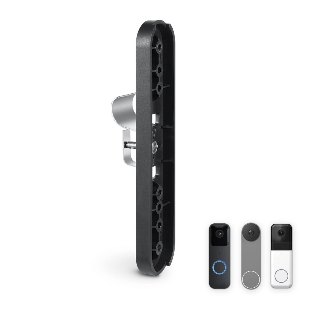 Wasserstein Doorbell Vinyl Siding Mount (Black)