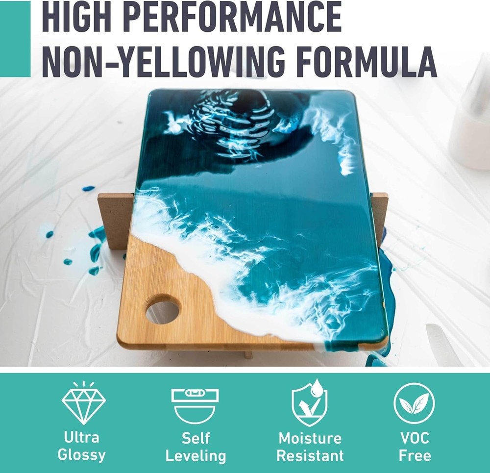 Crystal Clear Epoxy Resin Kit - Ultra-Gloss Finish