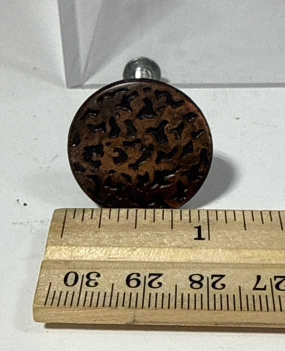 1” Dia Zinc Antique Copper Finish Hardware Drawer Pull