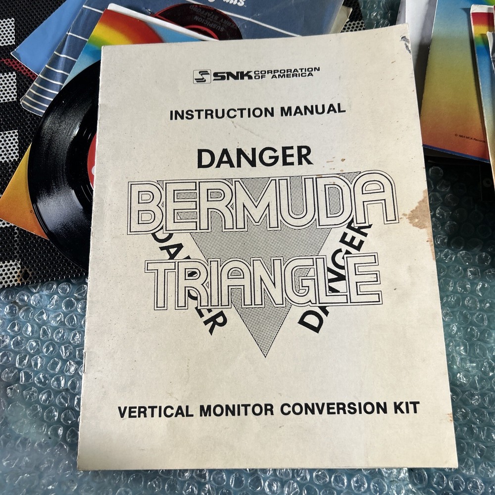 BERMUDA TRIANGLE SNK original arcade video game owners manual