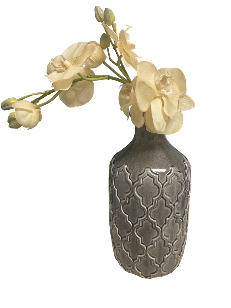Modern Gray Ceramic Vase