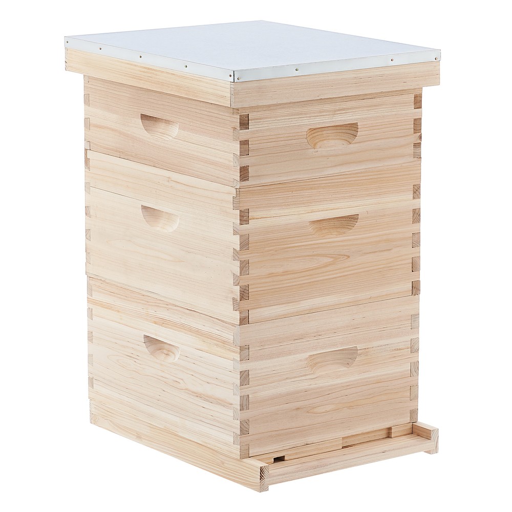 Langstroth Hive Beehive Kit - 30 Frame Box, 20 Deep, 10 Medium Frames