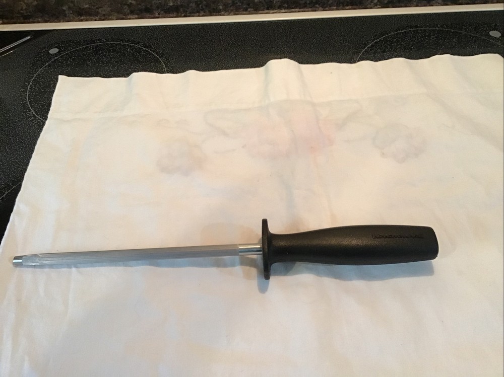 Kitchen Aid Sharpening Steel Black Handle