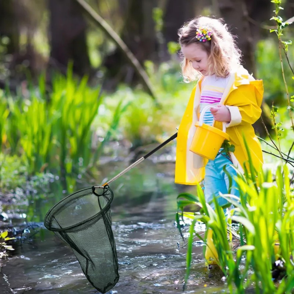 Professional Butterfly Net with 12" Ring, 20" Depth, Extendable Handle to 59"...