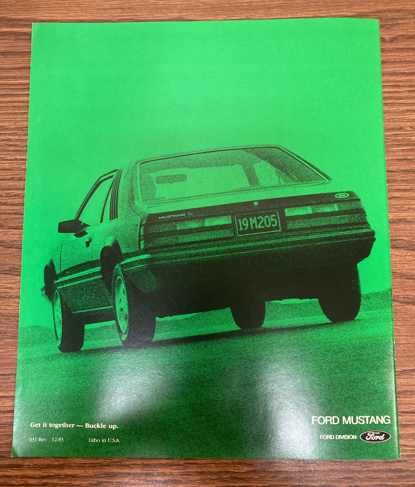 1984 Ford Mustang Catalog