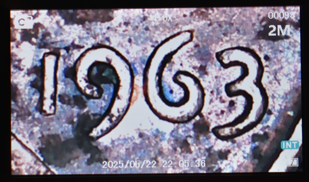 1963 Penny Error Die Break One Cent US Minted Coin Multi Error Doubling Pillars