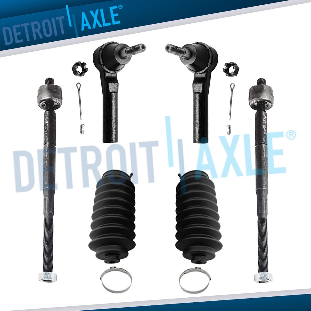 Front Inner Outer Tie Rods Kit for 2007-2017 Jeep Patriot Compass Dodge Caliber