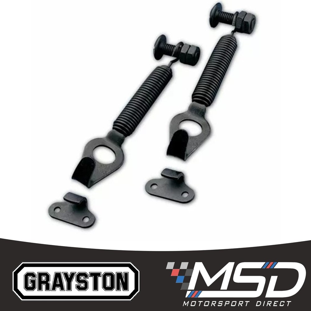 Competition BLACK Bonnet/Boot/Panel Spring Kit (Pair) Race/Rally/Track Day Car